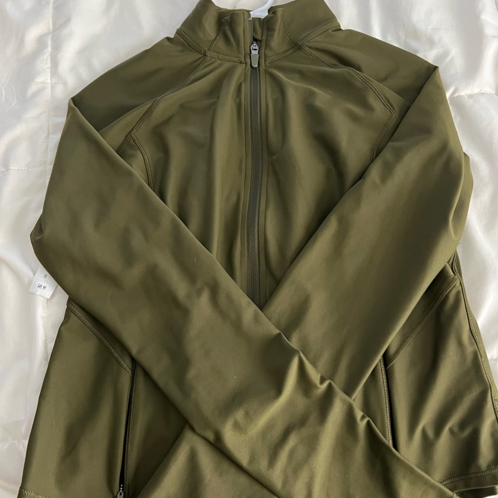 Never Worn With Tag Old Navy Active Olive Green Athletic Jacket, Medium